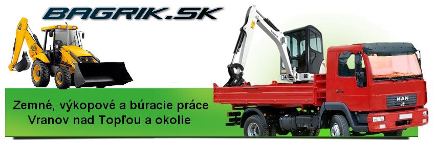 Výkopové, zemné a búracie práce Vranov a okolie
